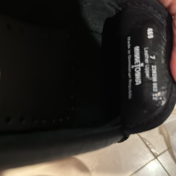 Handmade Minnetonka soft Leather Slip On mule in black “Kate” - Picture 8 of 8